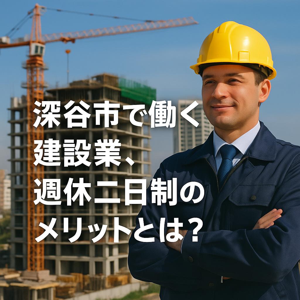 深谷市で働く建設業、週休二日制のメリットとは?